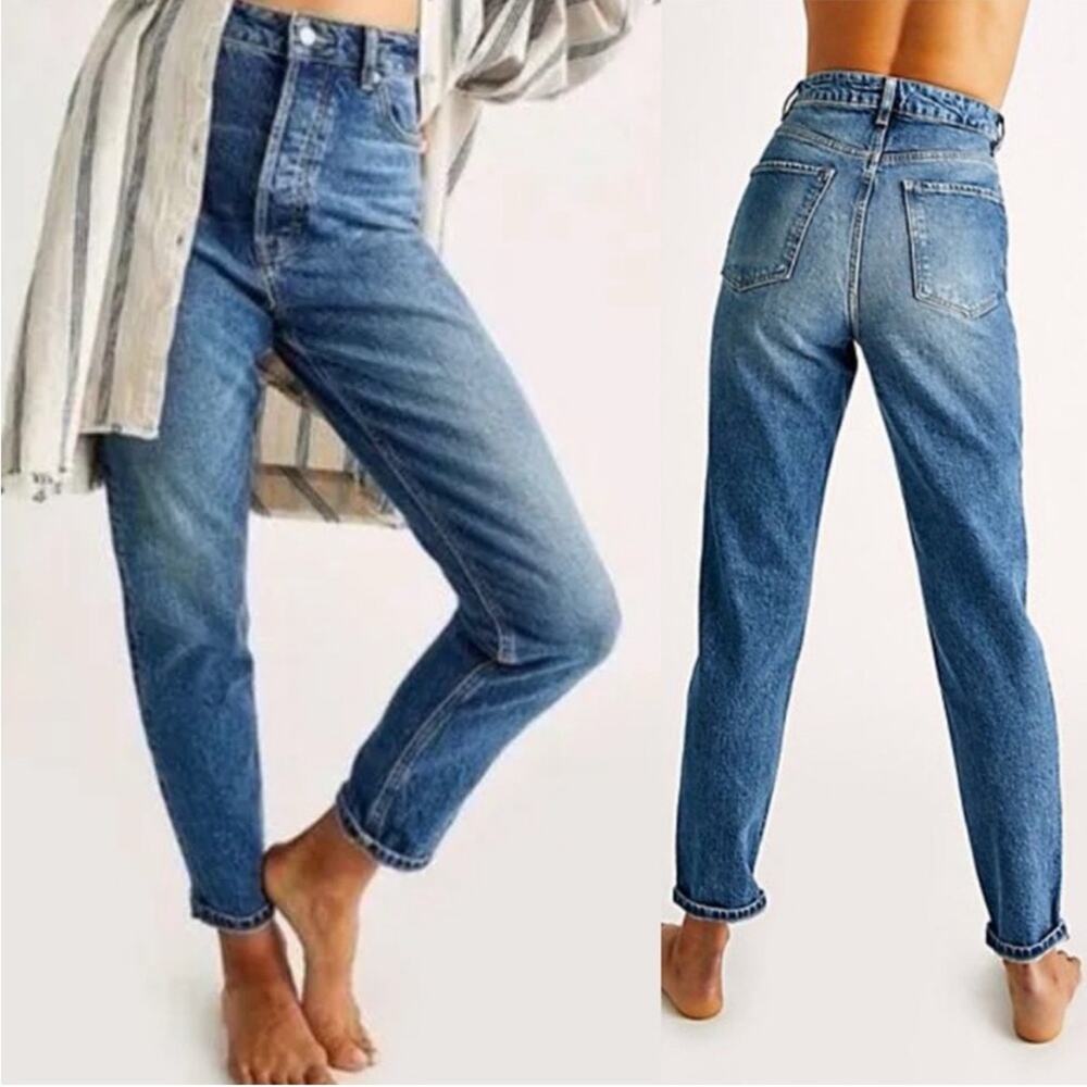 We The Free Zuri Mom High Waisted Ankle Jeans Size 26